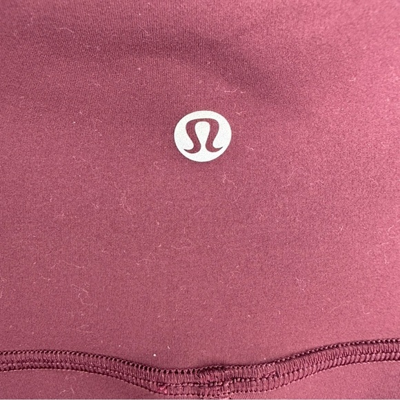 Lululemon Wunder Train High-Rise Tights 25” in Red Merlot Women’s Size 18 - Picture 8 of 8
